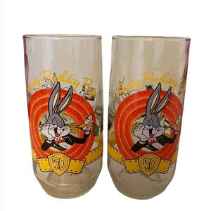 Vintage 50th Anniversary Happy Birthday Looney Tunes Bugs Bunny Glasses …